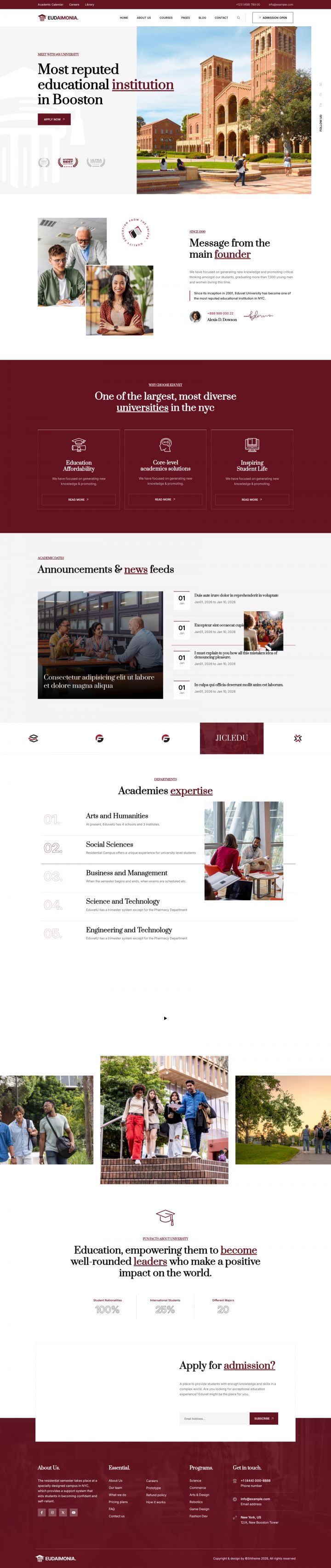 WordPress шаблон ThemeForest Eudaimonia