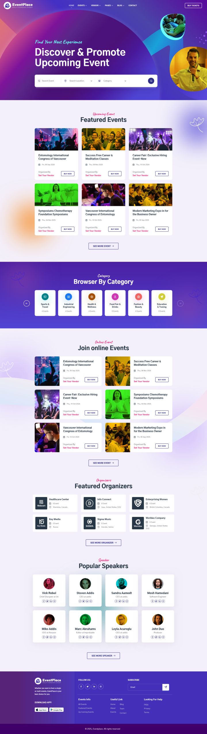 WordPress шаблон ThemeForest Eventplace