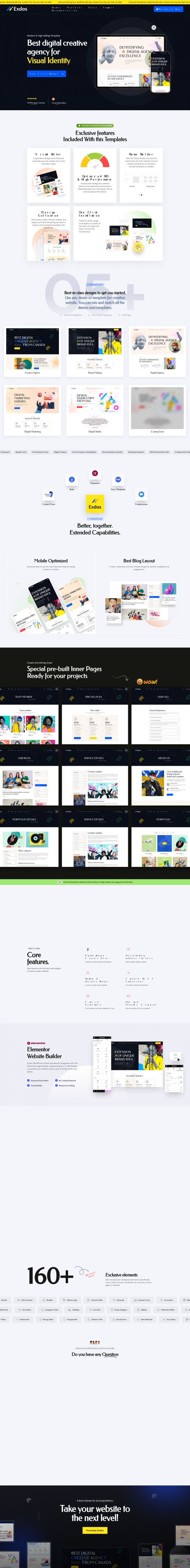 WordPress шаблон ThemeForest Exdos