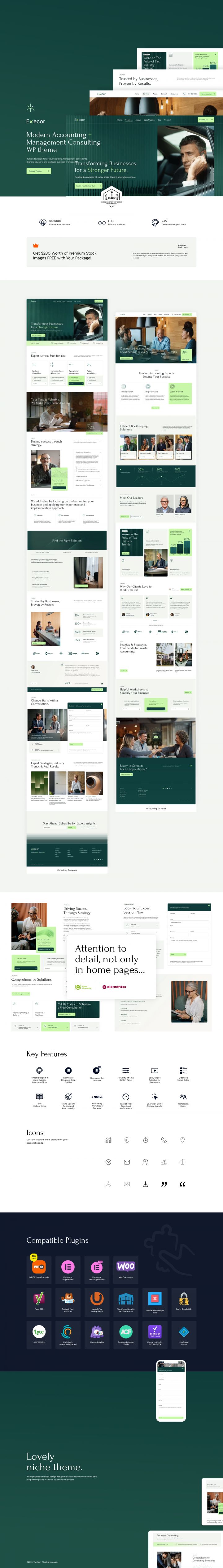 WordPress шаблон ThemeForest Execor