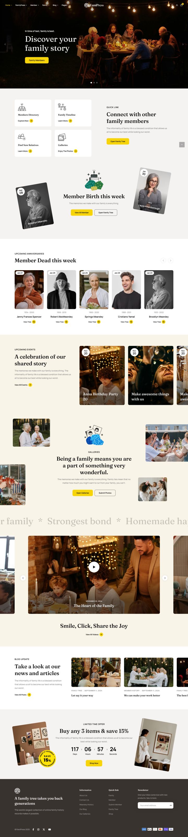 WordPress шаблон ThemeForest FamiPress