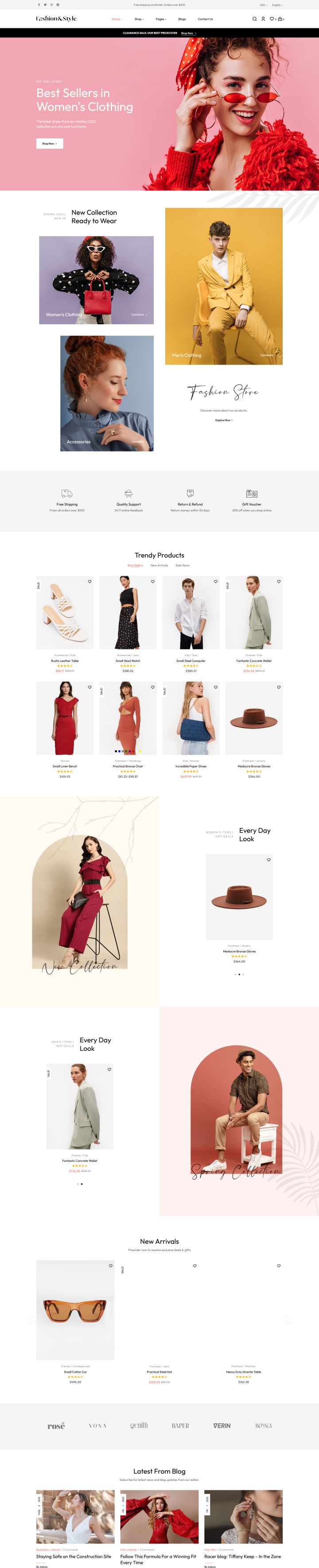 WordPress шаблон ThemeForest Fashion
