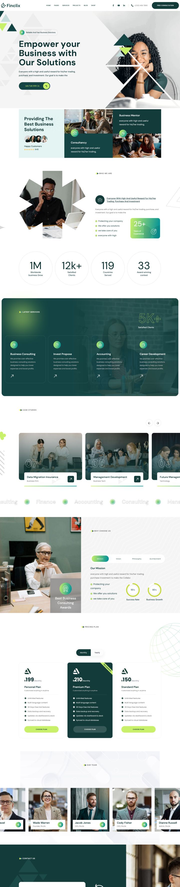 Шаблон ThemeForest Finclix WordPress шаблон ThemeForest Finclix