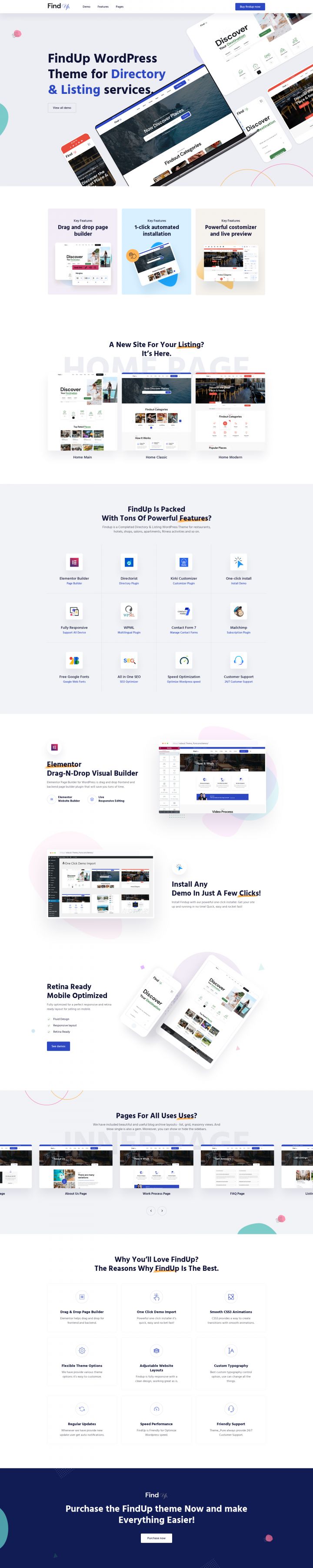 WordPress шаблон ThemeForest Findup