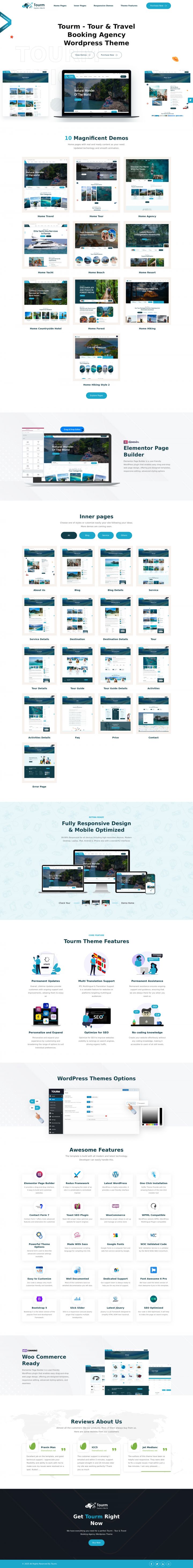 WordPress шаблон ThemeForest Tourm