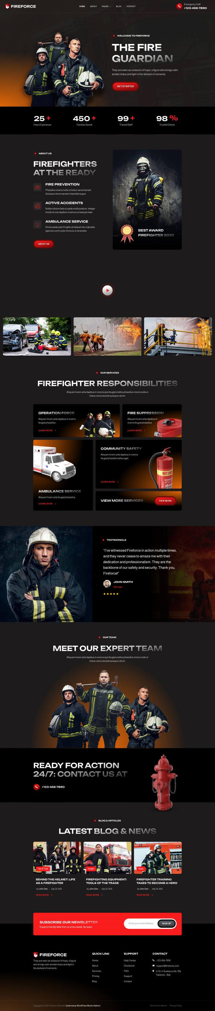 Шаблон ThemeForest Fireforce WordPress шаблон ThemeForest Fireforce