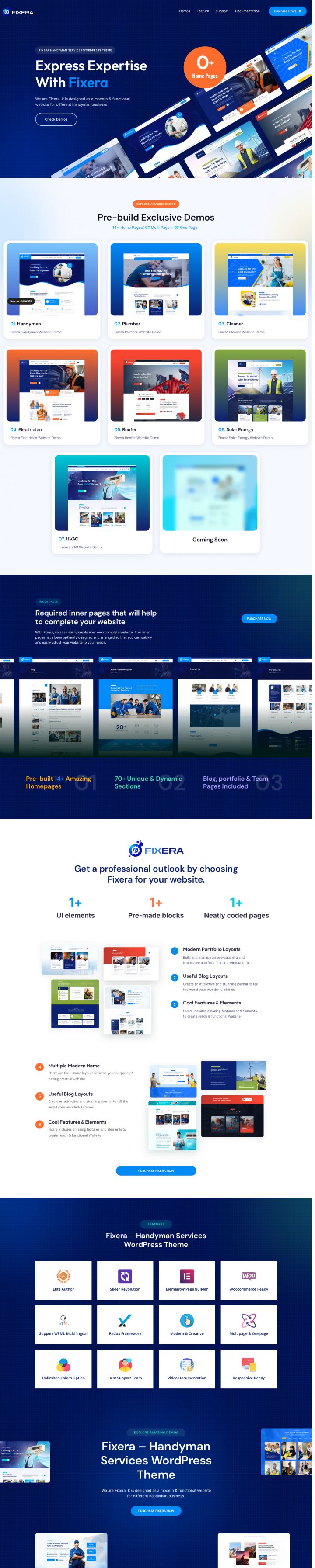 WordPress шаблон ThemeForest Fixera