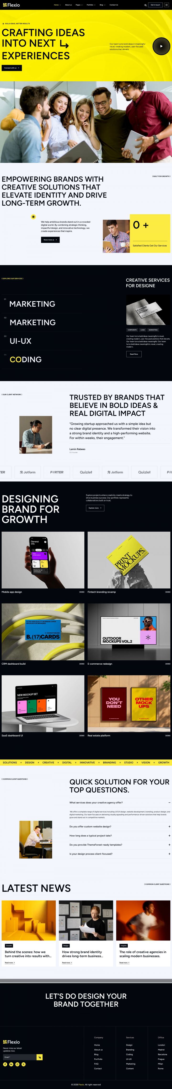WordPress шаблон ThemeForest Flexio