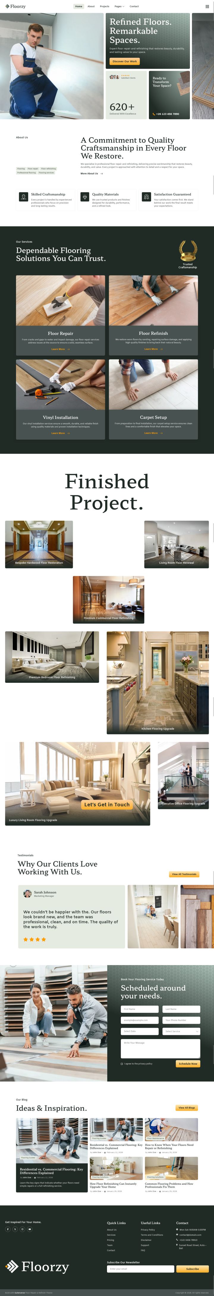 WordPress шаблон ThemeForest Floorzy