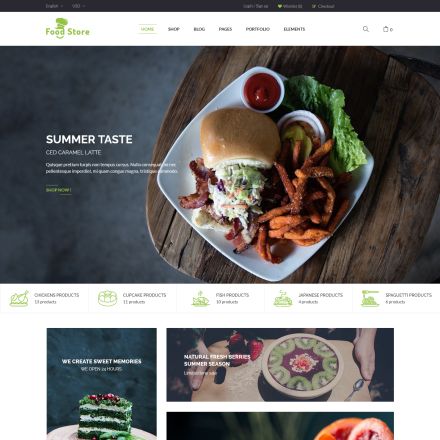ThemeForest Food Store