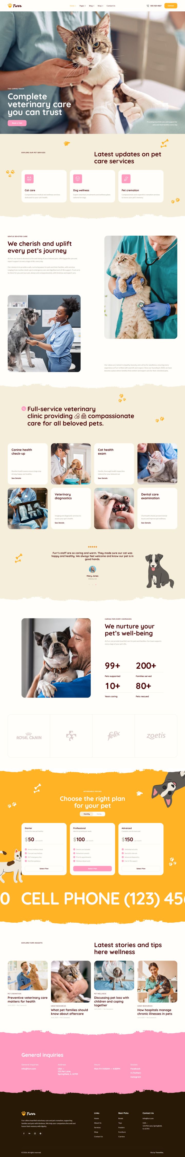 WordPress шаблон ThemeForest Furr