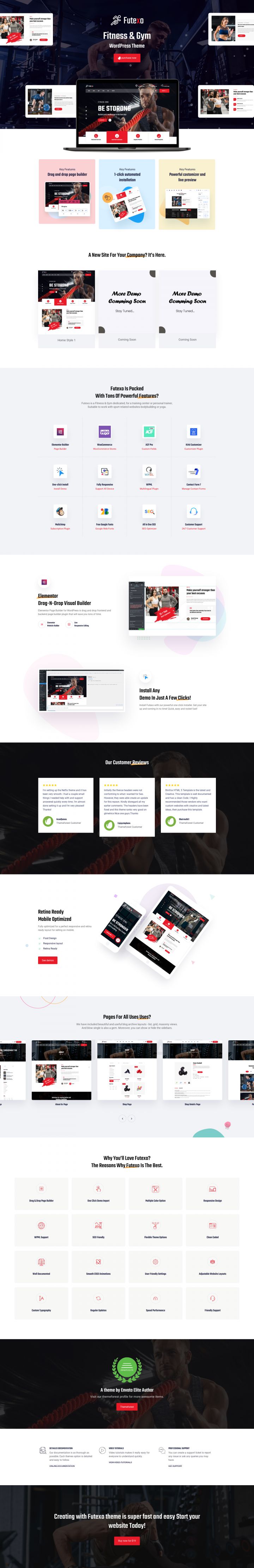 WordPress шаблон ThemeForest Futexo