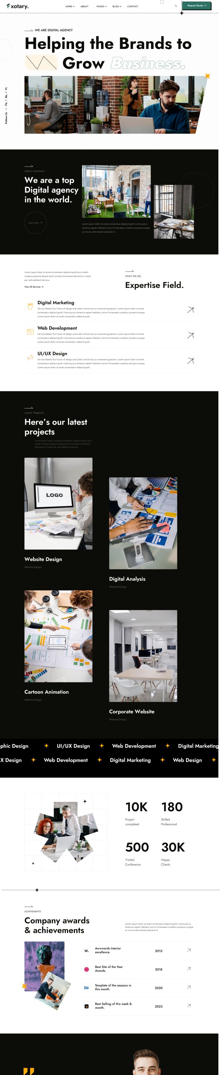 WordPress шаблон ThemeForest Fxotary