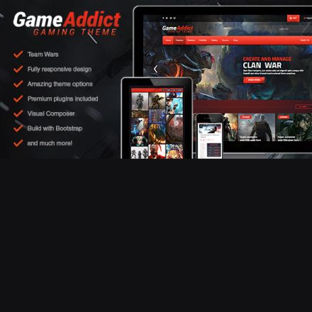 ThemeForest Game Addict