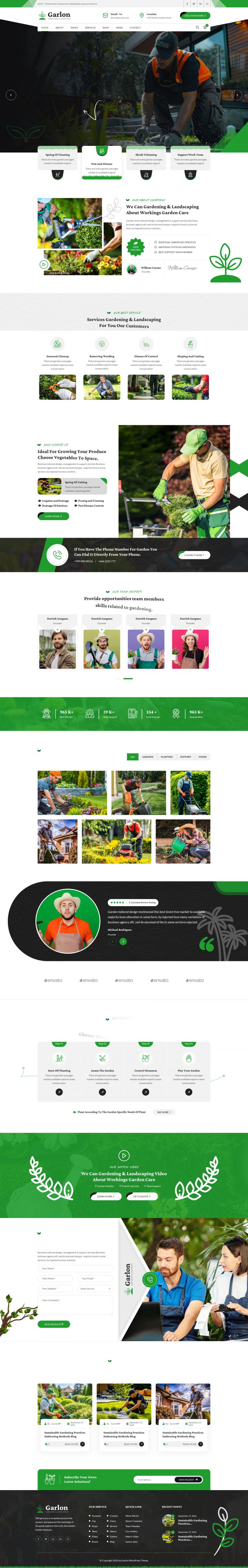 WordPress шаблон ThemeForest Garlon