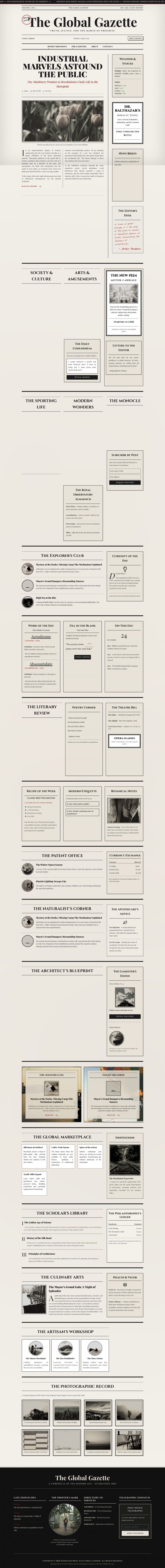 WordPress шаблон ThemeForest Gazette