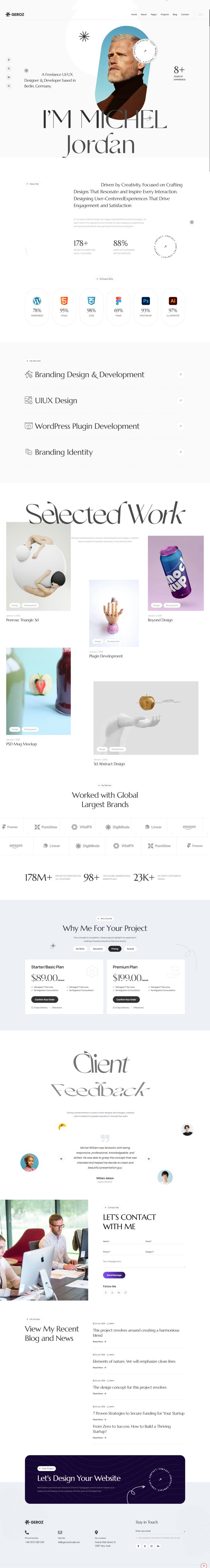 WordPress шаблон ThemeForest Geroz