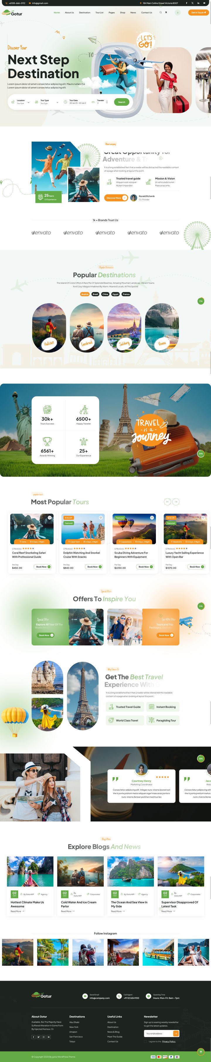 WordPress шаблон ThemeForest Gotur