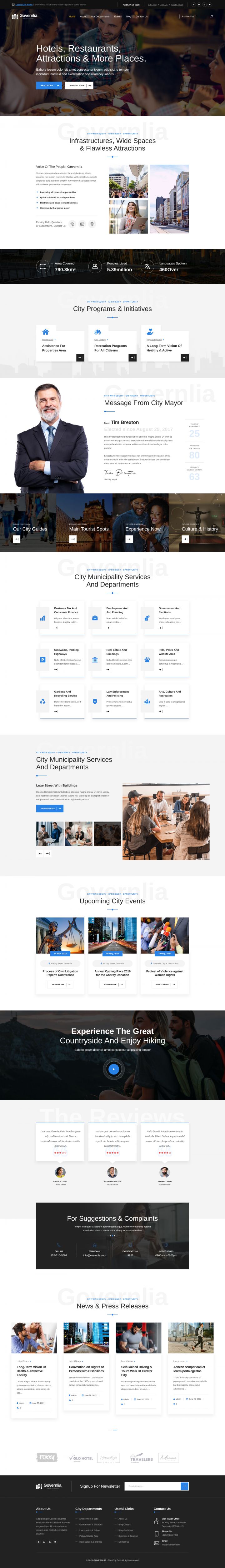 WordPress шаблон ThemeForest Governlia