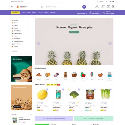 ThemeForest Green Grocery