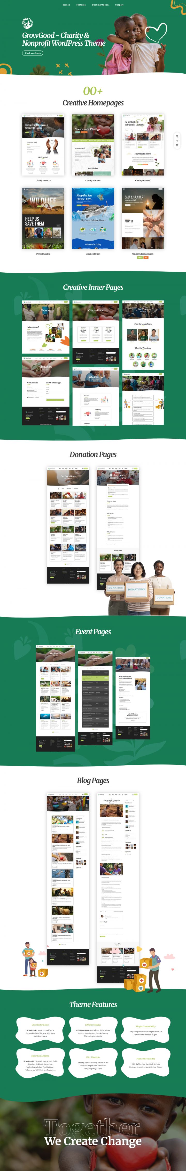 Шаблон ThemeForest GrowGood WordPress шаблон ThemeForest GrowGood