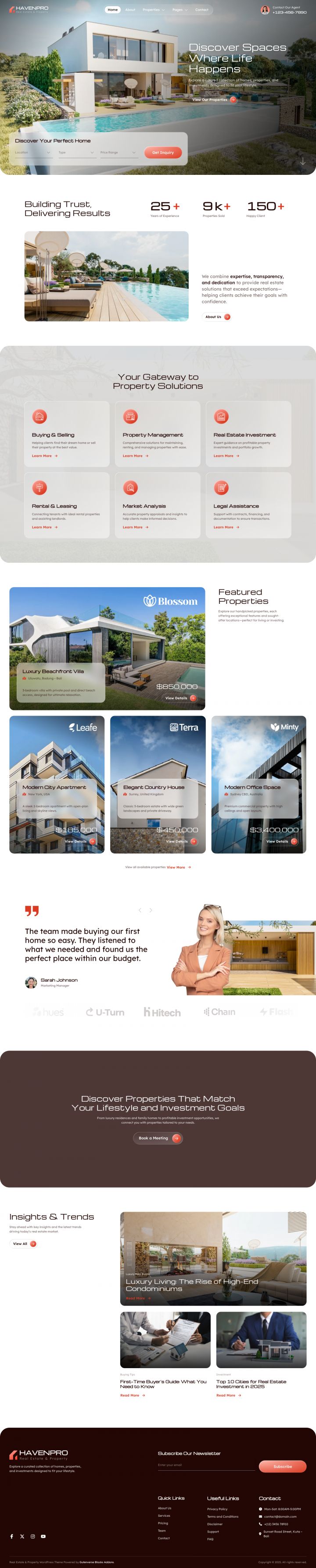 WordPress шаблон ThemeForest Havenpro