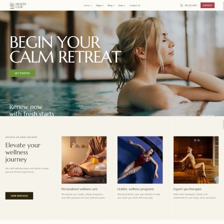 ThemeForest Health Club