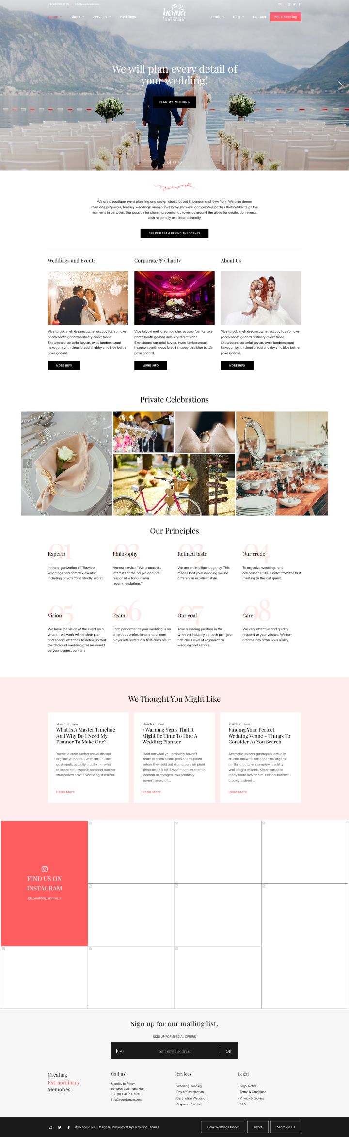 WordPress шаблон ThemeForest Henna