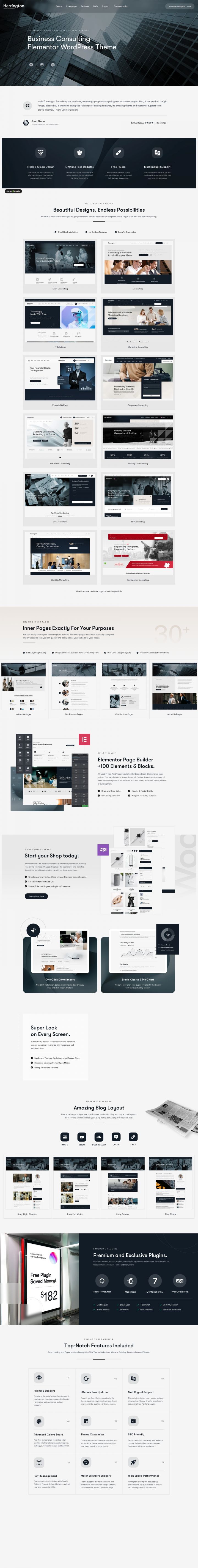 WordPress шаблон ThemeForest Herington