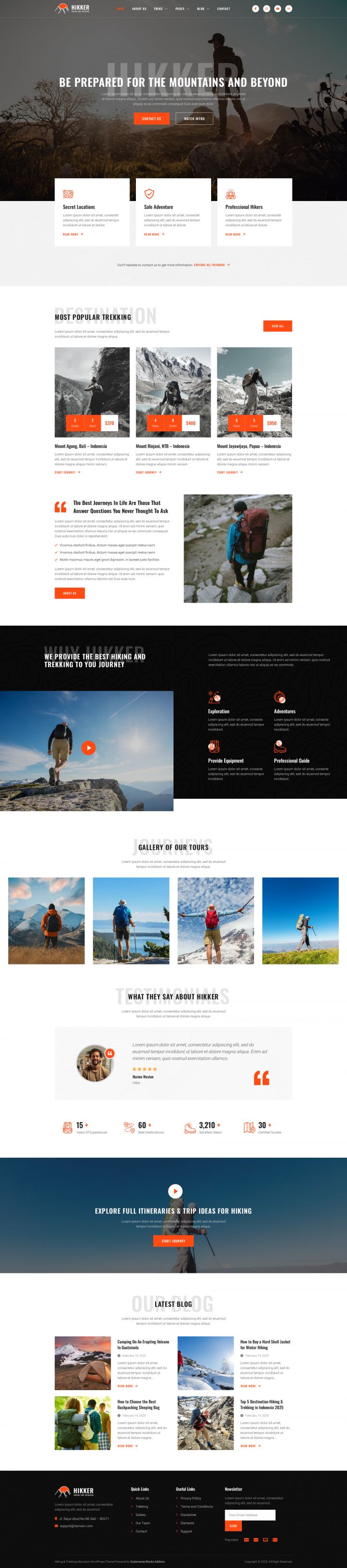 WordPress шаблон ThemeForest Hikker