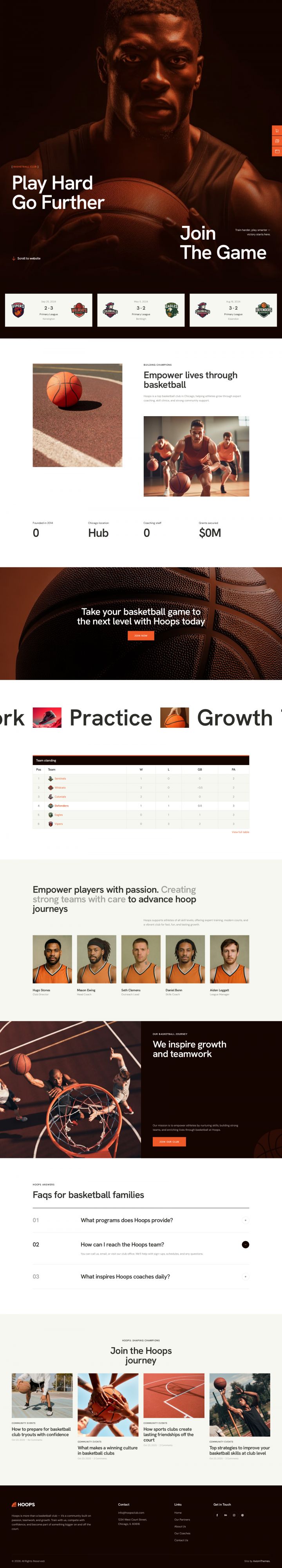 WordPress шаблон ThemeForest Hoops