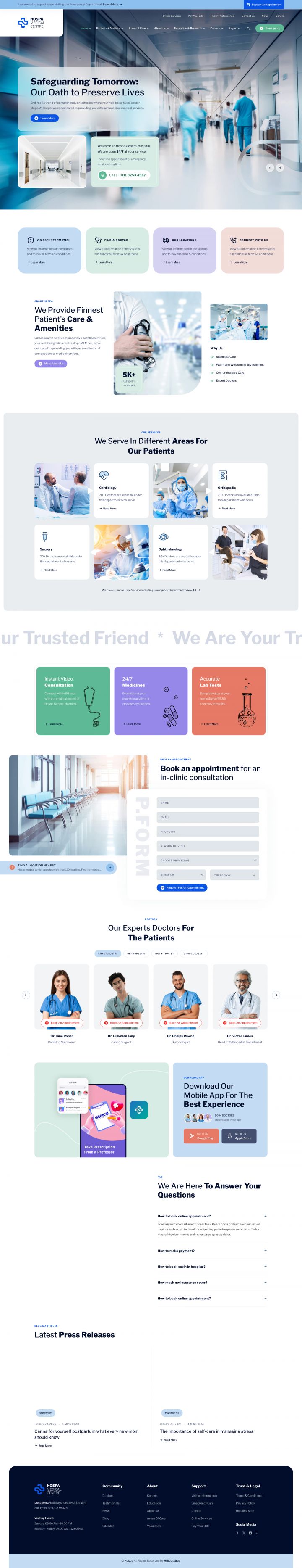 WordPress шаблон ThemeForest Hospa