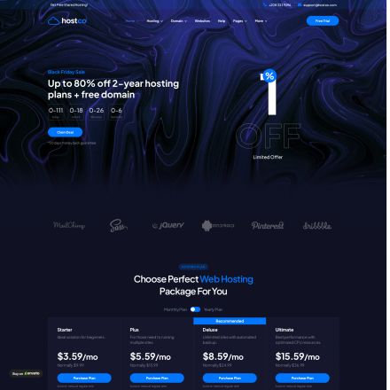 ThemeForest Hostco