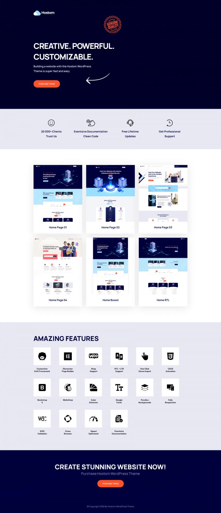 Шаблон ThemeForest Hostom WordPress шаблон ThemeForest Hostom