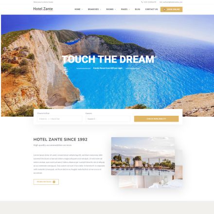 ThemeForest Hotel Zante