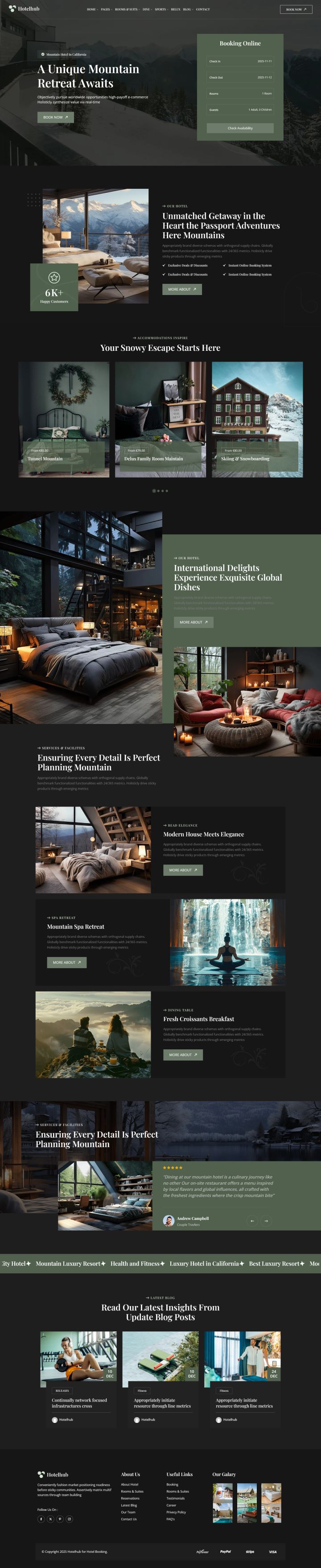 Шаблон ThemeForest Hotelhub WordPress шаблон ThemeForest Hotelhub