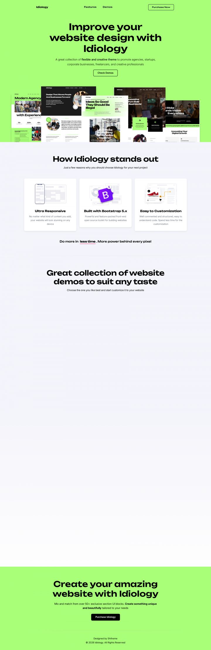 WordPress шаблон ThemeForest Idiology