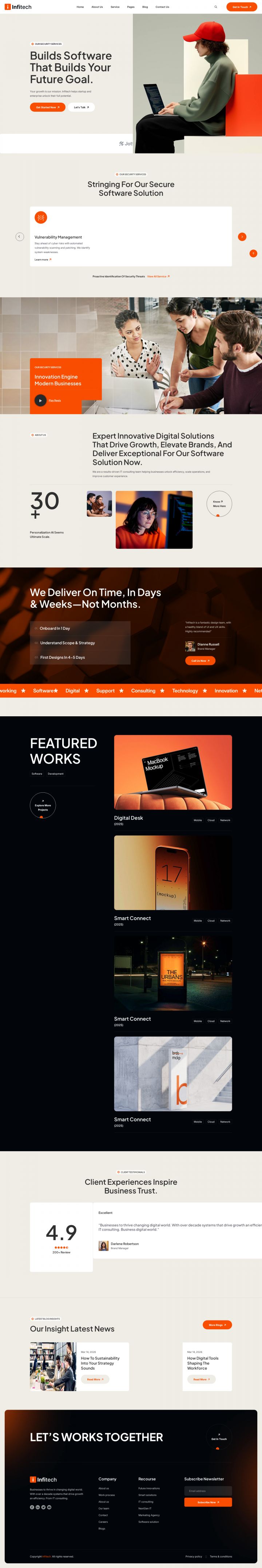 WordPress шаблон ThemeForest Infitech