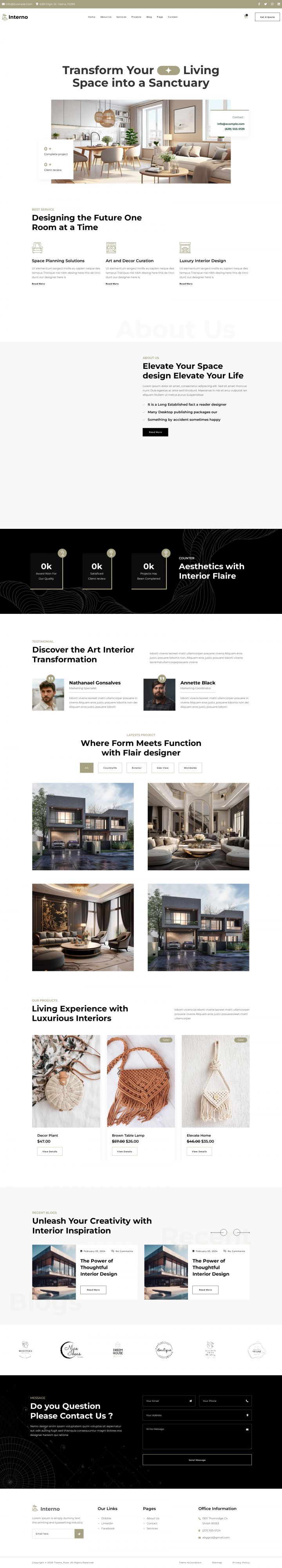 WordPress шаблон ThemeForest Interno