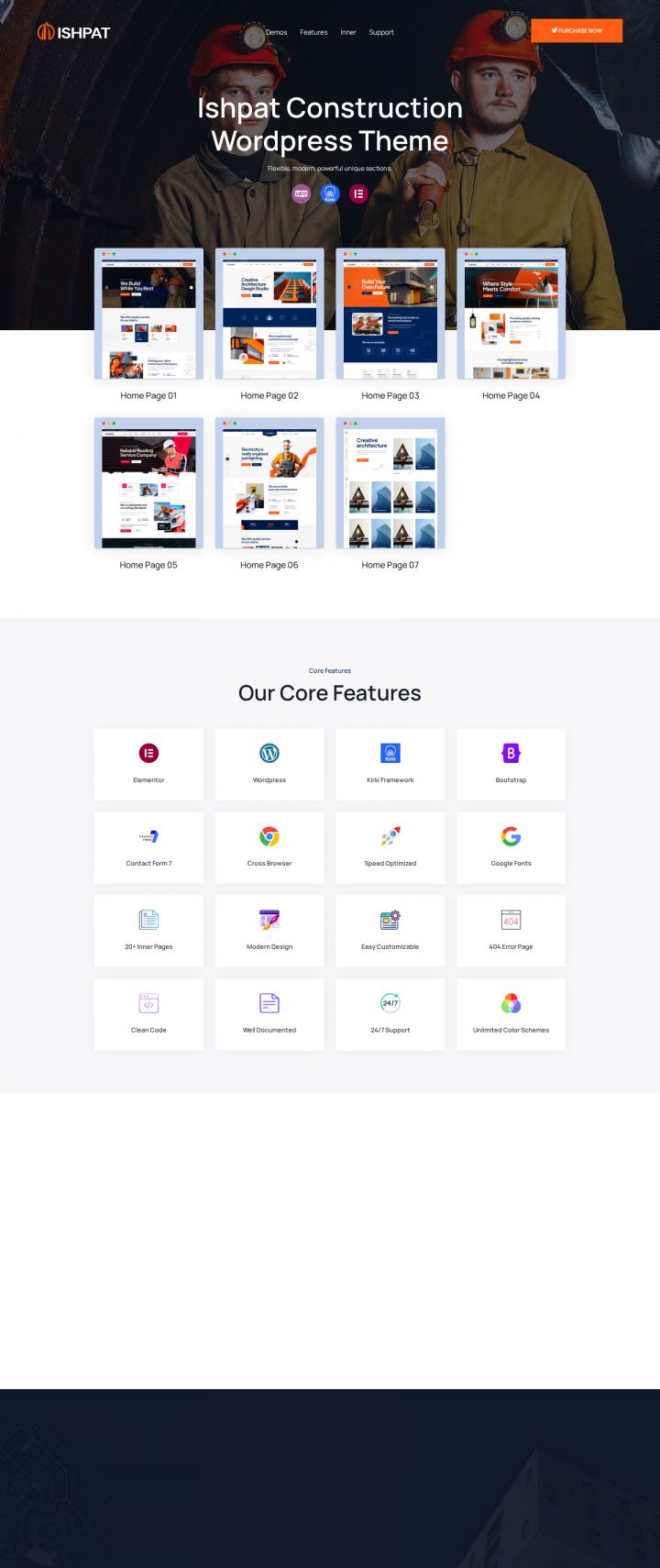 WordPress шаблон ThemeForest Ishpat