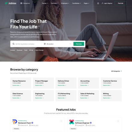 ThemeForest Jobtex