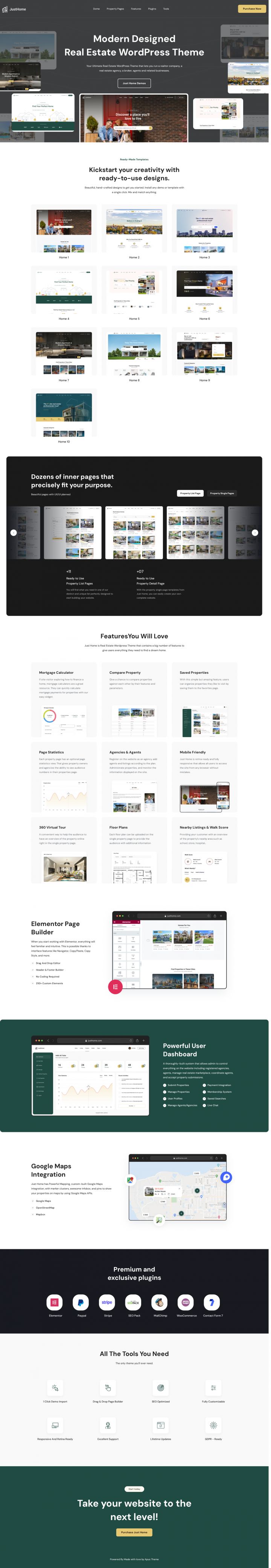 WordPress шаблон ThemeForest Justhome