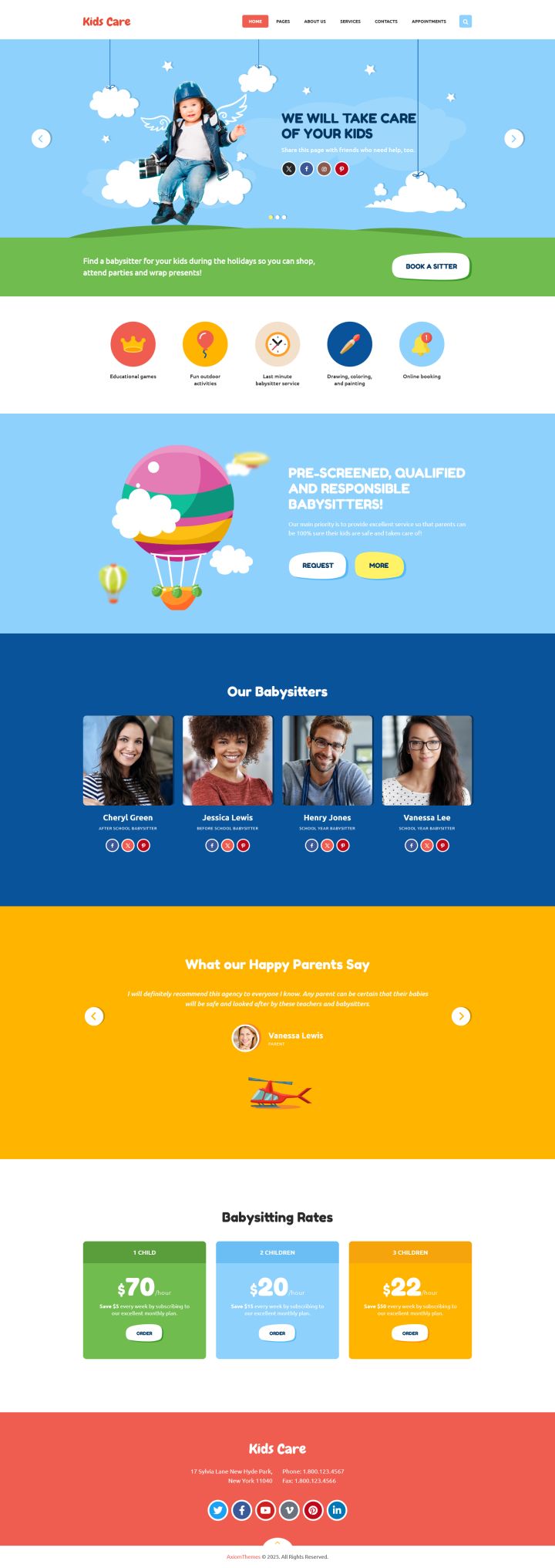 Шаблон ThemeForest Kids Care WordPress шаблон ThemeForest Kids Care