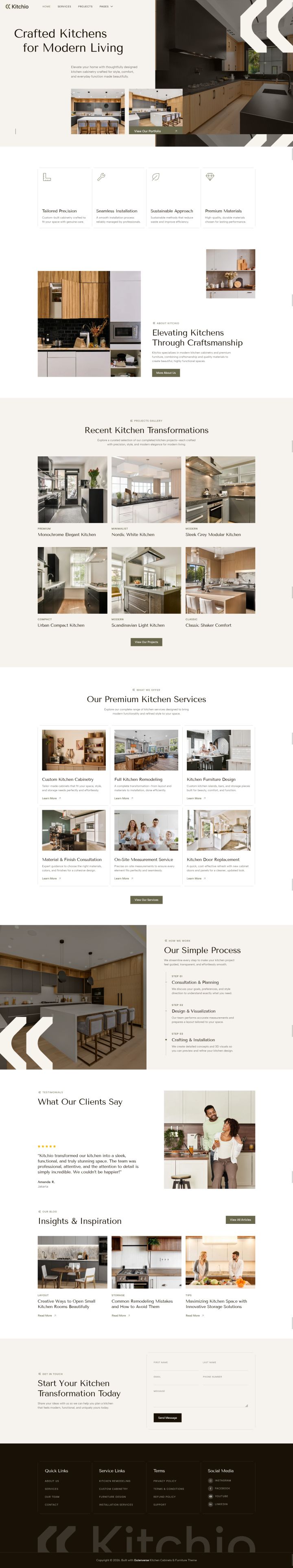WordPress шаблон ThemeForest Kitchio