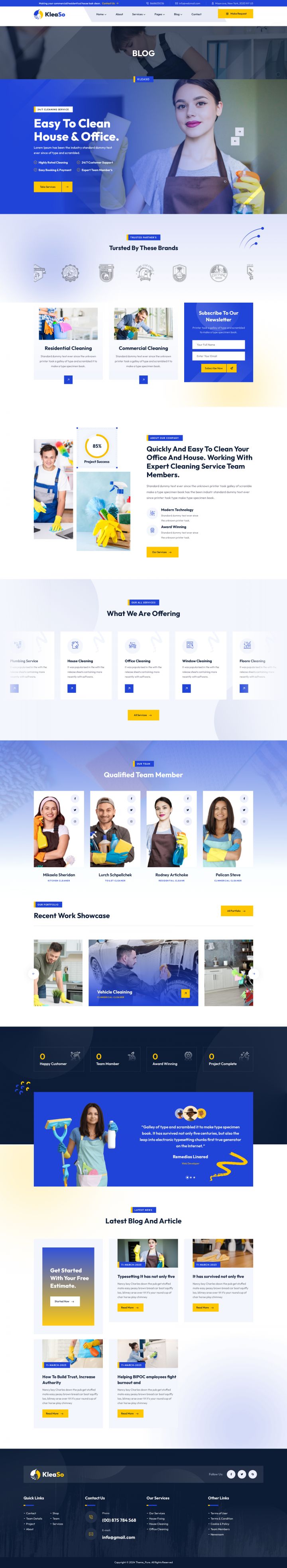 WordPress шаблон ThemeForest Kleaso