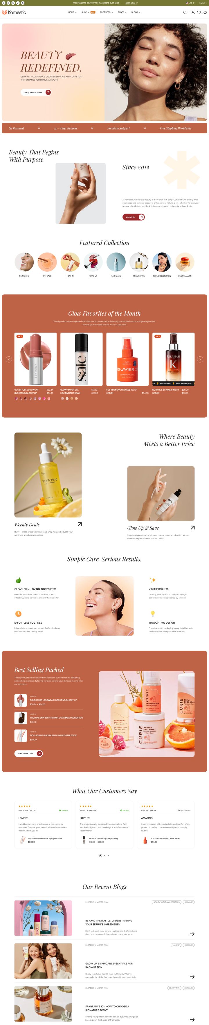 Шаблон ThemeForest Komestic WordPress шаблон ThemeForest Komestic