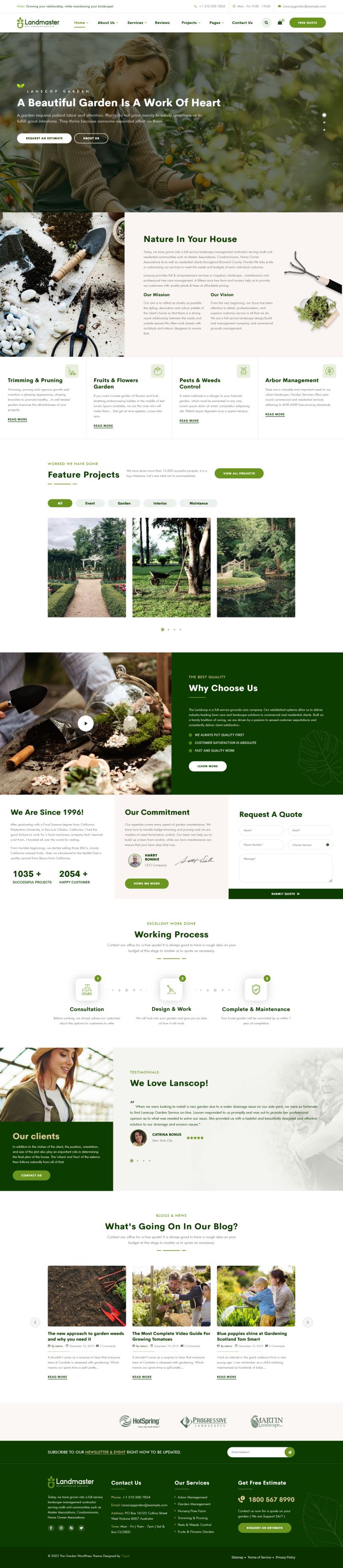WordPress шаблон ThemeForest Landmaster