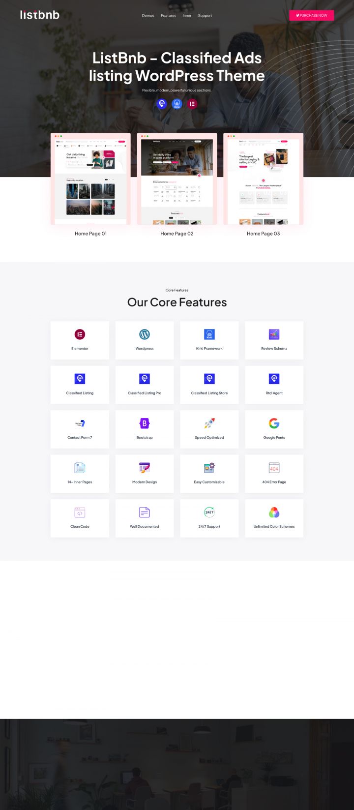 WordPress шаблон ThemeForest Listbnb