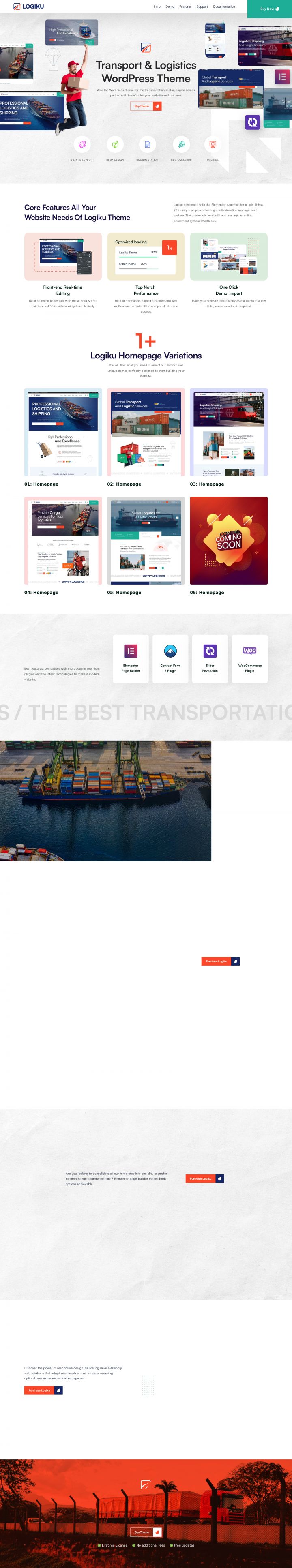 WordPress шаблон ThemeForest Logiku