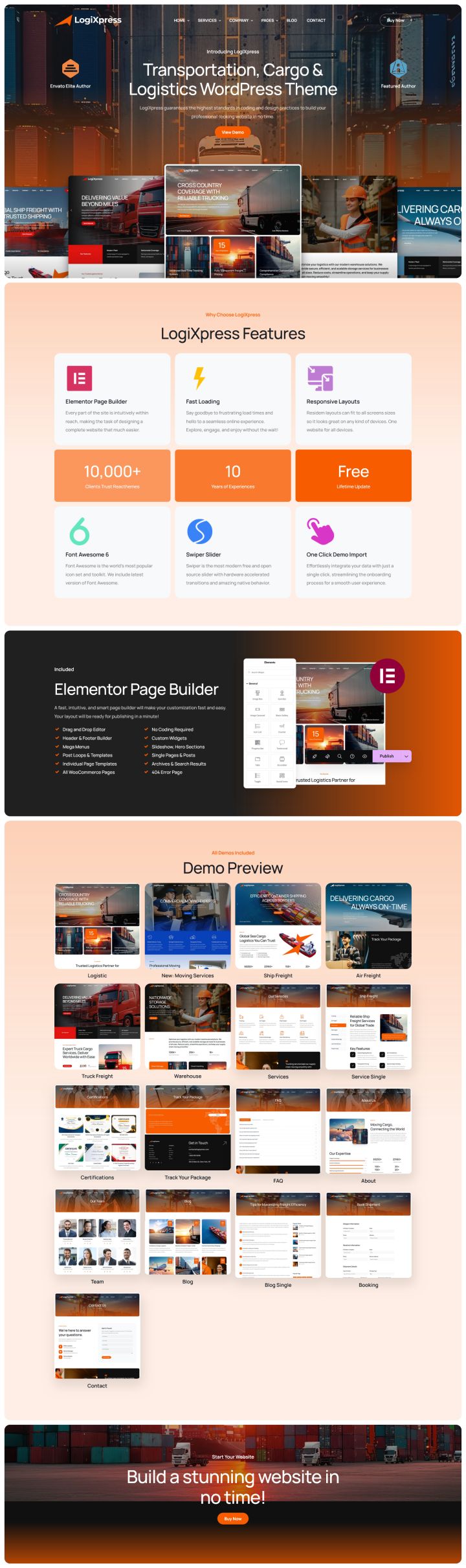 WordPress шаблон ThemeForest LogiXpress